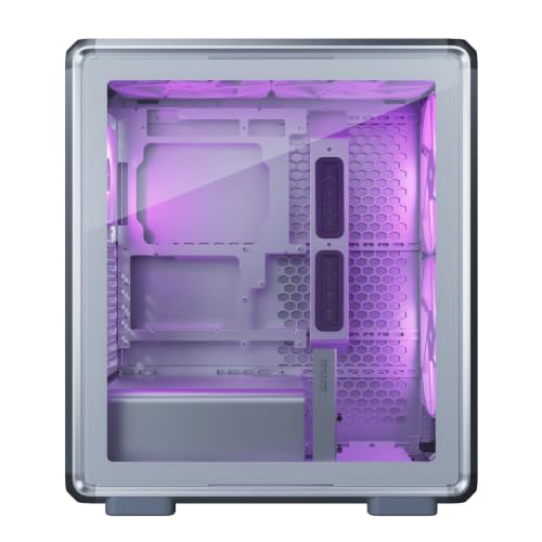 Cooler Master MasterFrame 500 Mesh ARGB PC-Geh?use, Midi-Tower, E-ATX, Tempered Glass - silber (MF500M-SHNN-S01)