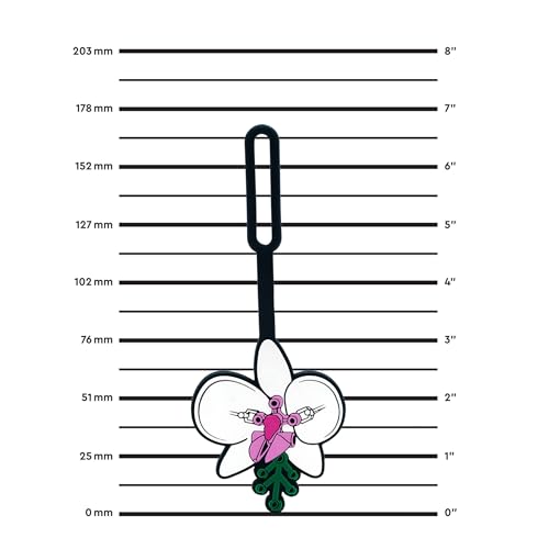 Lego Bag Tag - Botanical Orchid (53660), Silicone Luggage Tag, Vacation, Cruise, Suitcase Identification2