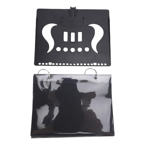POENVFPO Carpeta de Partituras, Atril Portátil Ligero de Plástico para Saxofón, Clarinete, Flauta, Trompeta con Carpeta de Transporte Ajustable para Estudiantes y Bandas de Música