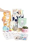 Pott’d Kit de Poterie avec Argile sans Cuisson Séchage Air Libre pour Débutants, avec Terre Glaise Autodurcissante Prête à l’Emploi, Outils, Peintures, Pinceaux, Enduit d’Étanchéité & Guide Pratique