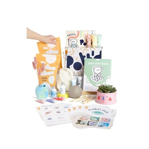 Pott'd Air Dry Clay for Adults. Beginners Home Pottery Kit for Adults. DIY Craft Kit for Adults. Kit Includes: Air-Dry Clay for Adults, Tools, Paints, Brushes, Sealant, How-to-Guides