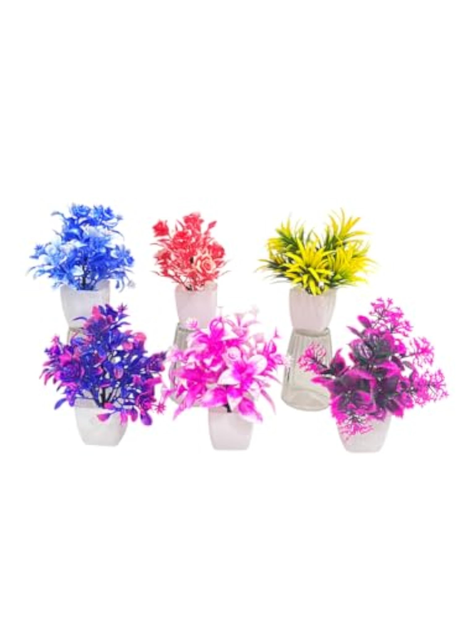 Artificial Flower Pot, Decorative Faux Flowers
