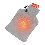 Electric Hot Bottle, Temperature Heating Bag, USB Powered Adjustable Portable Warm Water Bottle for Cold Weather Relief, Cramps and Muscle Comfort, Home, Office, School, Sofa, Bed, Indoor Outdoor Use