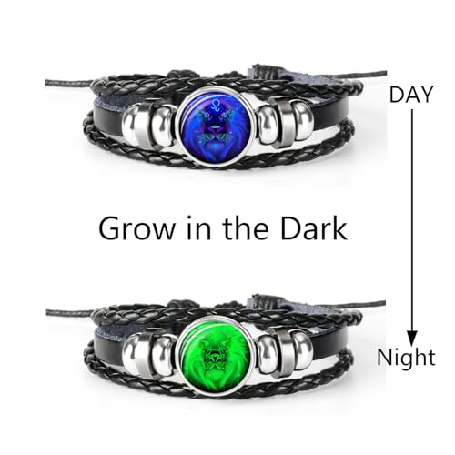 Zodiac Signs Spirit Bracelet Multilayer Adjustable 12 Constellation Black Leather Bracelet Handmade Woven Zodiac Sign Wrap Bracelet Birthday Jewelry Gifts for Women Men2