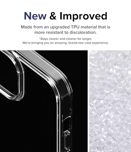 Image of Ringke Fusion Compatible with iPhone 15 Plus Case Cover Transparent Hard Back Soft Flexible TPU Bumper Scratch Resistant Natural Form iPhone 15 Plus Back Cover - Clear
