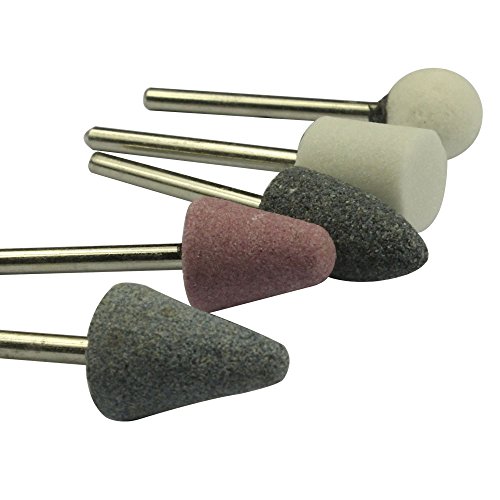 5pcs Mounted Stone Point Abrasive Grinding Wheels Bit Set for Dremel Rotary Tools