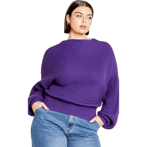 City Chic Plus Size Angel Sleeve Jumper Cover