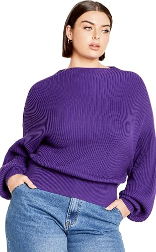 Image of City Chic Women's Plus Size Sweater - Angel Sleeve