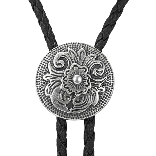 Image of Bolo Tie for Women Men, Western Bolo Tie Rodeo Cowgirl Cowboy Tie Bolo Ties Cowboy Accessories for Men Women