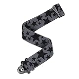 D'Addario ダダリオ ギターストラップ ストラップロック構造搭載 Auto Lock Guitar Strap Skater Series 50BAL14 Stars, Balck & Grey 【国内正規品】