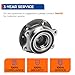 PAROD 513301 Front/Rear Wheel Hub and Bearing Assembly Compatible with Audi A4 A5 A6 RS5, RS7, A4 Quattro A5, A6, A7, A8, Allroad, Q5, SQ5, S4, S5, S6, S7, S8