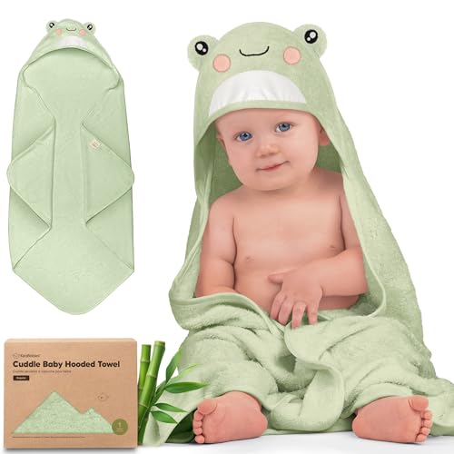 KeaBabies Hooded Baby Towel for Newborn - Viscose...