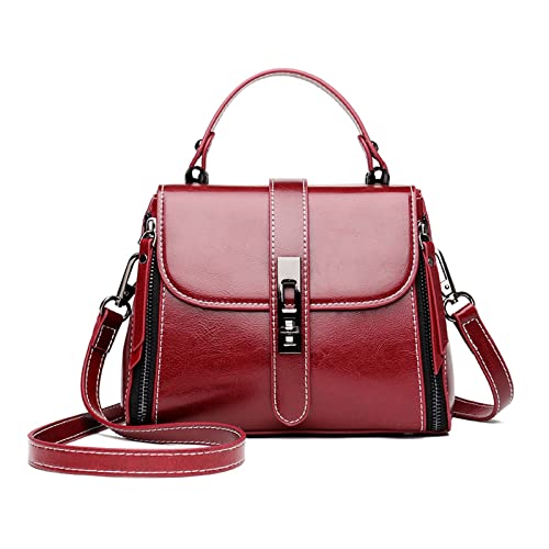 Leather Women Handbags Purses Luxury Shoulder Crossbody Bags Lady Vintage Ladies Tote Bag2