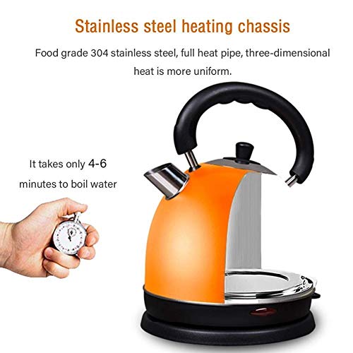 Kettle eléctrico de acero inoxidable 2.0 litros rojo miniatura 3