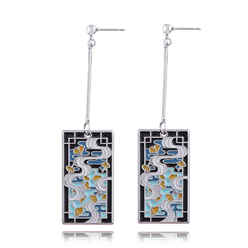 Anime Muichiro Hanafuda Earrings - Accessories for Kimetsu No Yaiba Cosplay