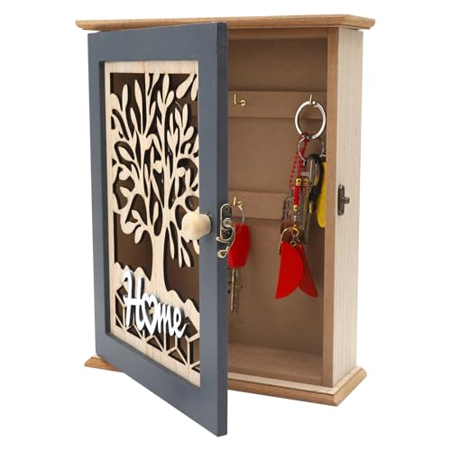 LOLANIUT SchlüSselkasten Holz, SchlüSselkasten Modern...