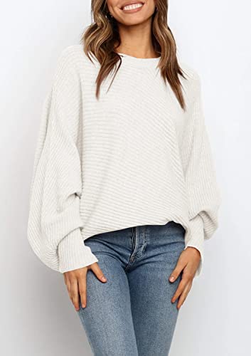 Image of Mafulus Womens Oversized Sweater Fall Winter Slouchy Pullover Jumper Tops