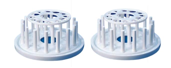 Arcsol Test Tube Stand Round with Drying Pins, 25mm and 19mm Hole Sizes, Pack of 2-image-10