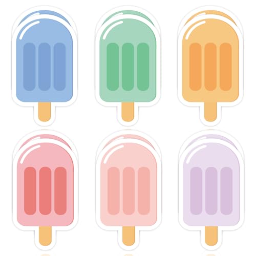 JarThenaAMCS 24 Pack Popsicle Sticky Note 6 Colors Ice Pop