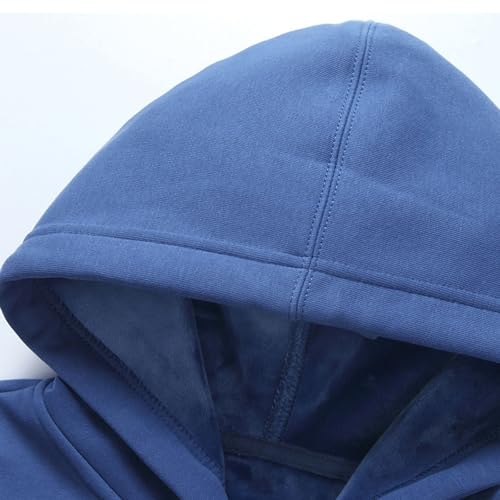 Fleece Lined Zip Up Hoodie Men - Mens Hooded Sweatshirt Long Sleeve Sports Jacket Big and Tall with Pockets Fall Fashion4