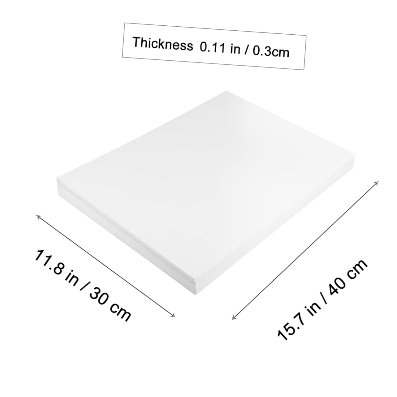 10 Pezzi Pannelli in Pvc Espanso Bianco per Modelli Paesaggistici Micro, Materiale Pratico e Resistente per Lavoretti Creativi Fai da Te