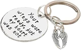 Your Wings Were Ready But My Heart Was Not Keyring, Angel Wing, Memorial Gift, In Memory Of Keyring, Friend Sympathy Gift, Bereavement, Loss
