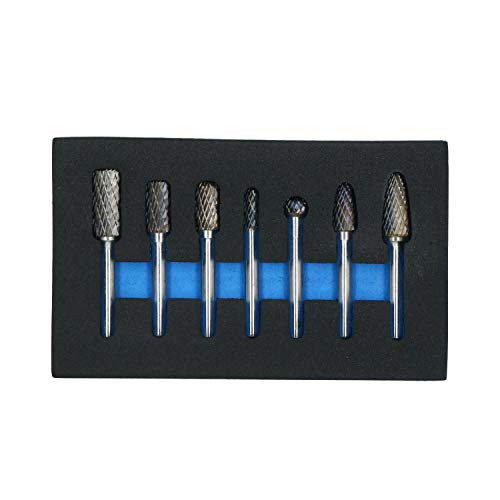 Tungsten Carbide Burr Rotary Files Grinder Remover Removal Polishing Porting 7pc