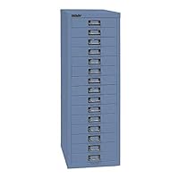Mobile Con Cassetti Bisley MultiDrawer - 15 Cassetti, Verde, 38x27.9x86 Cm, Metallo - Foto 12