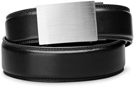 KORE Men’s Full-Grain Leather Ratchet Track Belt | “Eureka” Stainless Steel Buckle