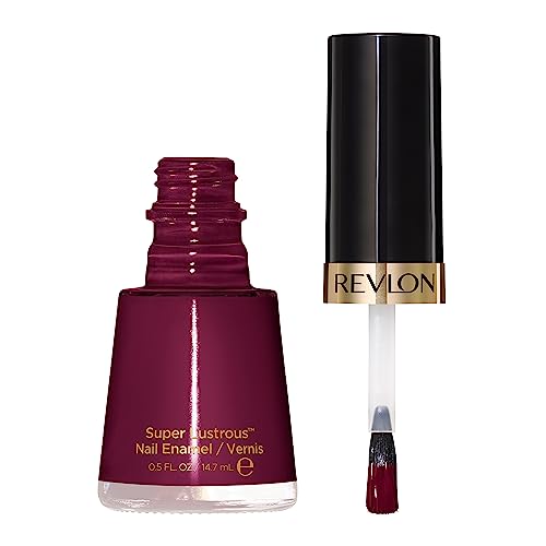 Image of REVLON Nail Enamel, Chip Resistant Nail Polish, Glossy Shine Finish, In Plum /Berry, 570 Vixen, 0.5 Oz, 15 Ml