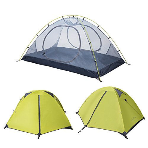 HASLE OUTFITTERS Ultralight Backpacking Tent, 2 Person 3 Season Camping Tents for Hiking Traveling Camping Green