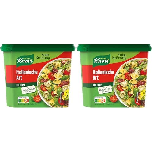 Knorr Salatkrönung Italienische Art für ein leckeres Salatdressing mit natürlichen Zutaten* 2.1L (Packung mit 2)