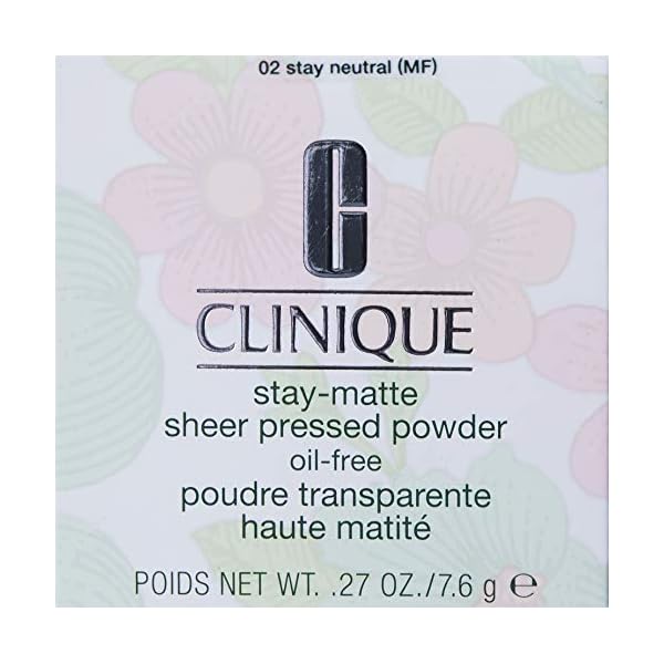 Clinique-Stay-Matte-Sheer-Pressed-Powder-02-Stay-Neutral-027-Ounce Clinique Stay-Matte Sheer Pressed Powder, 02 Stay Neutral, 0.27 Ounce