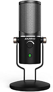 USB Microphone Computer Cardioid Condenser Mic, JOUNIVO PC Laptop Recording Microphone with Mute