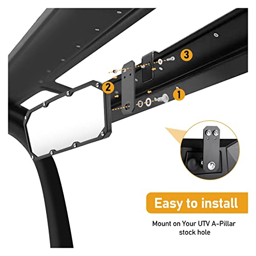 Miroir UTV haut de gamme pour Polaris Ranger retroviseur robuste - 8