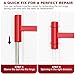 PICURA Door Hinge Adjustment Tool Kit, Long Handle Hinge Gap Adjusting Wrench for .134 Gauge Commercial Door, Heavy Duty Painted Steel Door Hinge Tool with Rubber Grip