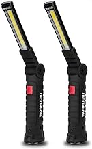 KUNYA LED Worklight Flashlight, COB Rechargeable Work Lights with Magnetic Base 360 Degree Rotate and 4 Modes Portable Flood Light Inspection Construction Light for Car Repair ramdom Color