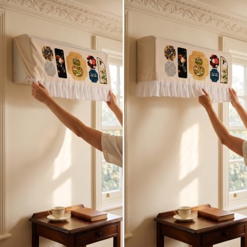 Protector antipolvo para aire acondicionado de pared interior split de 86 cm 6
