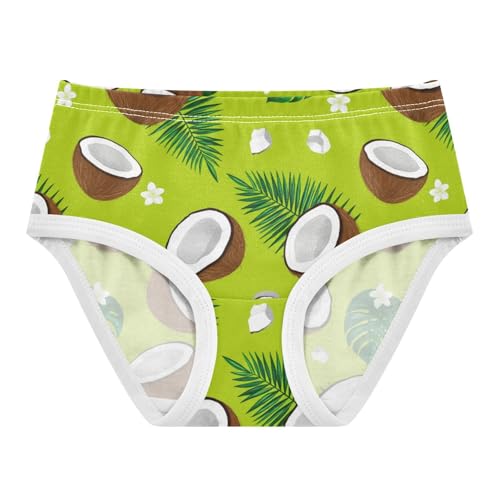 Girls' Underwear Fruit Coconut Green Toddle Brief Panties 2302022