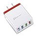 Produktbild fasloyu 4 Port QC 3.0 USB Ultraschnelles Smart Ladegerät, Wandladegerät 3,5A Netzteil Kompatibel mit allen führenden Mobilgeräten, 100% sicheres Laden, dealer Weg zum Aufladen mehrerer Geräte