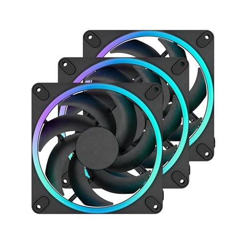 Image of Fractal Design Momentum 14 RGB 3-Pack Black 140mm PC Case Fan 3-Pack FD-F-MR1-1403 FN2100