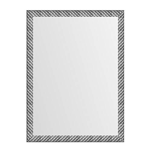 Espejo de Pared Plateado de plástico Moderno para decoración de 56 x 76 cm Arabia - LOLAhome