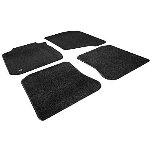 FREEMOTOR802 Compatible With 1998-2002 Toyota Corolla Floor Mats Black Nylon Car Floor Carpets 4-pc Set