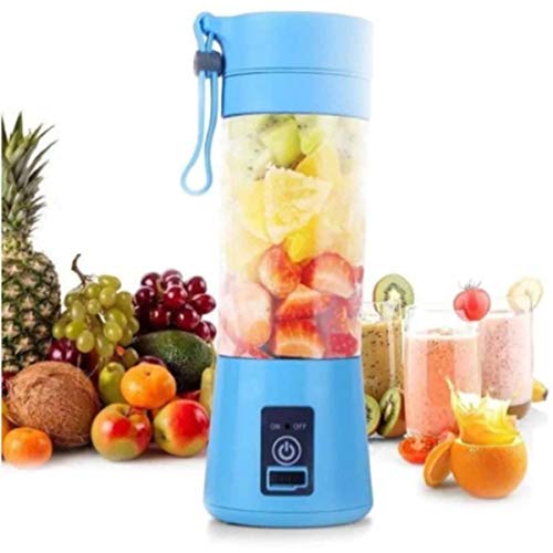 Mini Liquidificador Mixer Juice Usb Garrafa Portatil Coquete (azul)