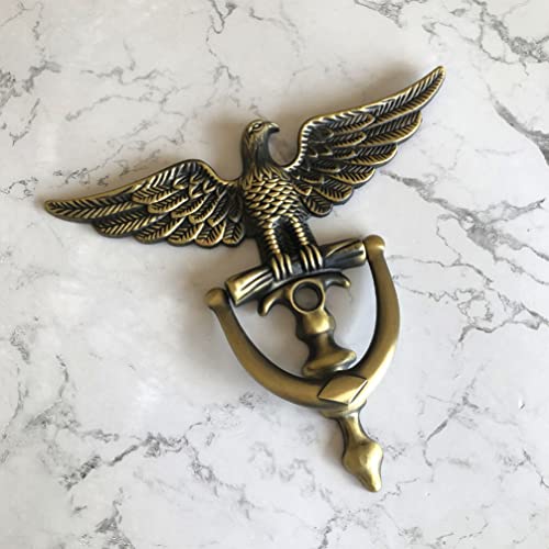 Uonlytech Eagle Door Knocker Decorative Front Door Gate Knocker Antique Metal Knockers With Peephole Mounting Hardware Security Knocker #TOP6