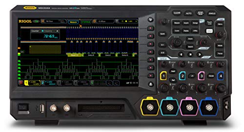 Rigol MSO5354 Mixed Signal Oscilloscope 350 MHz 4 Analog Channels/16 Digital Channels 8 GSa/s 200 Mpts 500,000 Wfrm/src Black