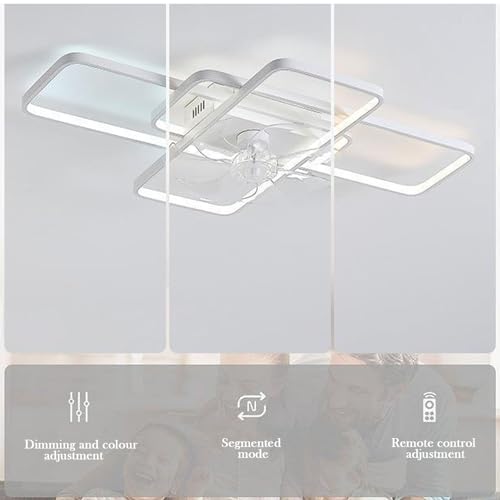 Plafonnier LED moderne dimmable 80W blanc anti-fatigue visuelle - 3