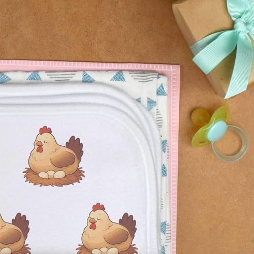 Azeeda 'Hen Sitting on Nest' Baby Burp/Wash Cloth (BC00034635)3