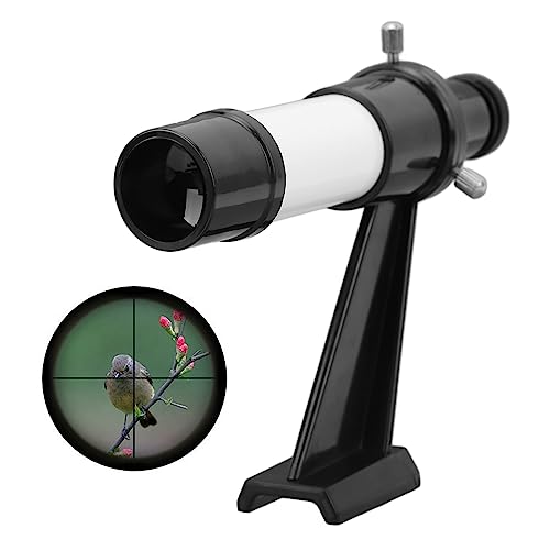 5x24 Low Power Wide Angle Finder Scope, Plastic Mount, Resin Lens, for Initial Object Positioning, with Screws, Easy Install, Carry and Store, 5X Magnification, White