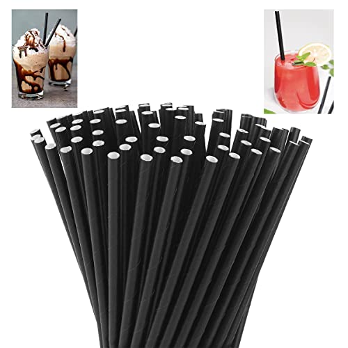 ShreeFit Paper Straws Pack of 200 Drinking Straw Biodegradable Eco-Friendly Highly Durable Food Safe Suitable for All Occasions (Black) ShreeFit Paper Straws Pack of 200 Drinking Straw Biodegradable Eco-Friendly Highly Durable Food Safe Suitable for All Occasions (Black)